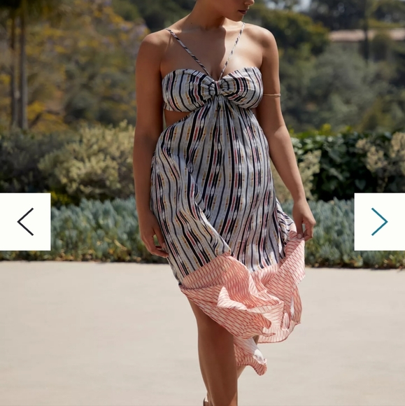 Anthropologie bare cut out Maxi Dress - Picture 5 of 11